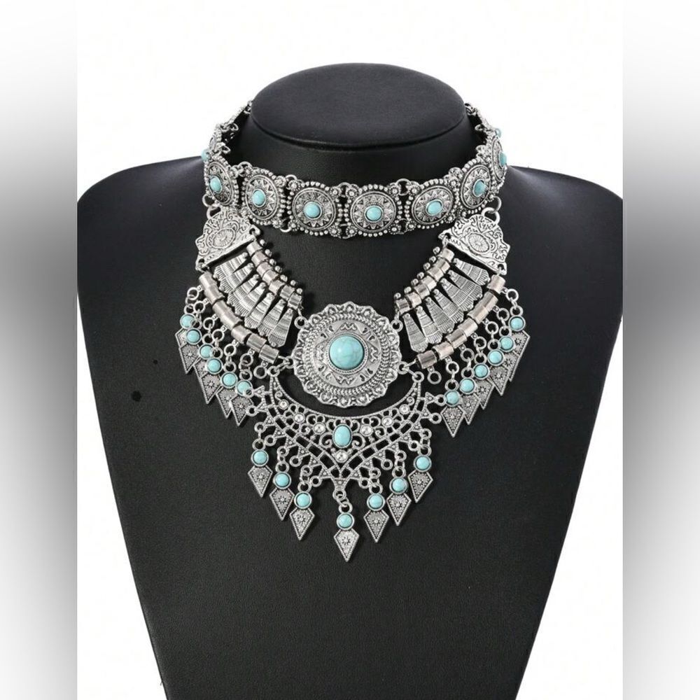 Boho statement necklace N1287